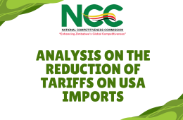 ANALYSIS ON THE REDUCTION OF TARIFFS ON USA IMPORTS